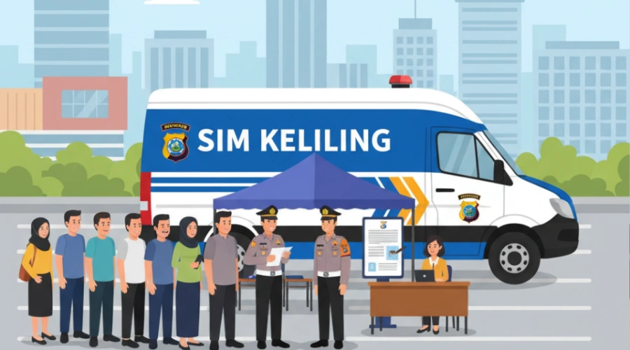 Jadwal SIM Keliling Jakarta Besok Jumat 7 November 2025, Cek Lokasinya